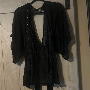 Victoria's Secret Black lightweight robe